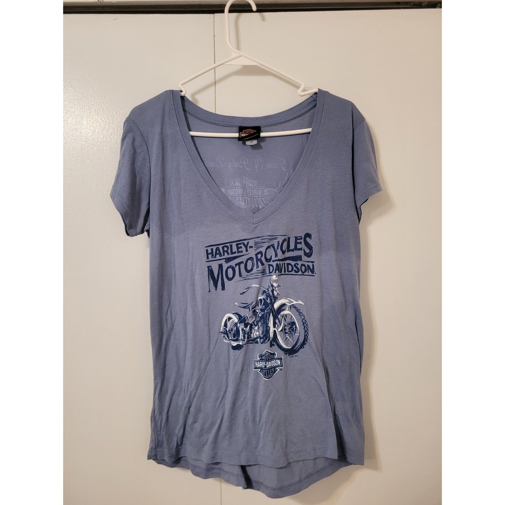Harley Davidsons House Of Harley Milwaukee WI Women's Vneck Shirt Size M